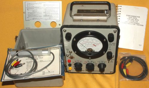 Hickok Military TS-1836D/U Transistsor Test Set NOS + Manual + Probes