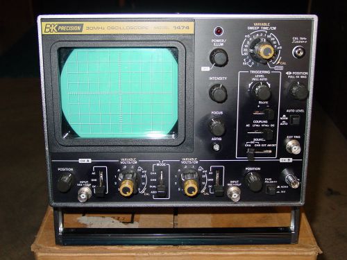 BK Precision Dual-Trace 5&#034; 30MHz Triggered Oscilloscope Model 1474 in orig. box!