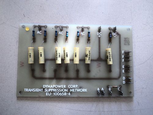 DYNAPOWER CORP.CIRCUIT BOARD/PCB M/N EU-10065B-4 TRANSIENT SUPPRESSION NET WORK