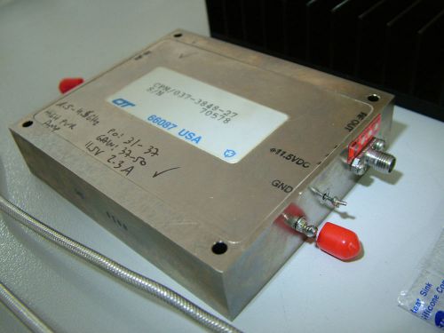 RF POWER AMPLIFIER   CTT  1.5 - 4.5GHz   GAIN 35   PO 33dbm   CPN/037-3848-27~