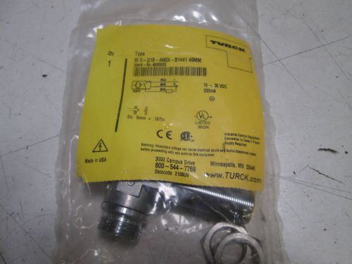 TURCK PROXIMITY SENSOR BI 5-G18-AN6X-B1441 40MM *NEW IN FACTORY BAG*