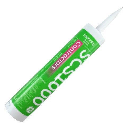 10.1 oz. Cartridge White Contractor&#039;s Silicone Sealant