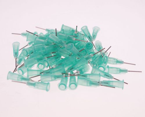 100/pk Plastic Dispenser Needle pale green 0.82 mm(OD) 0.56 mm(ID)