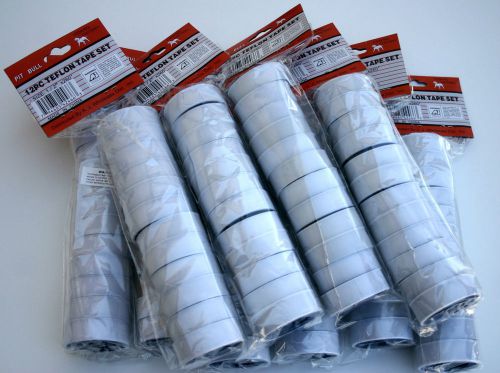 Wholesale lot of 1/2&#034; teflon tape 120 rolls - new in packages - free shipping for sale