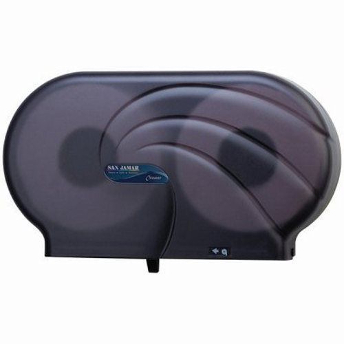 San jamar oceans twin jumbo roll jr. toilet paper dispenser (san r4090tbk) for sale