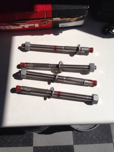 Hilti KB-TZ Expansion Anchor - 304 S.S. - 3/4&#034; x  10&#034; - 411741 4 Each