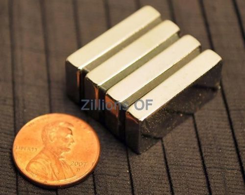 4 neodymium magnets 1 x 1/2 x 3/16 block rare earth n40 for sale