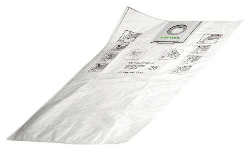 Festool 496187 Selfclean Filter Bag For CT  26, Quantity 5 New