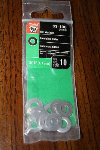 Bulldog Brand Stainless Steel Flat Washers