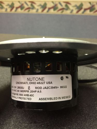 Nutone fan motor 86322 / with bracket / new !! for sale