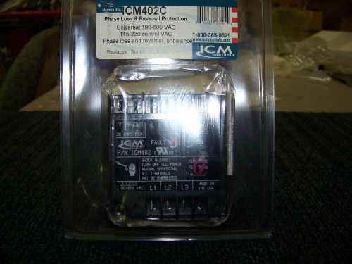 ICM Controls Phase Loss &amp; Reversal Protection Universal 190-600 VAC #ICM402C New