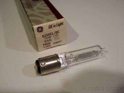 GE Quartzline Q250CL/DC Tungsten-Halogen Lamp