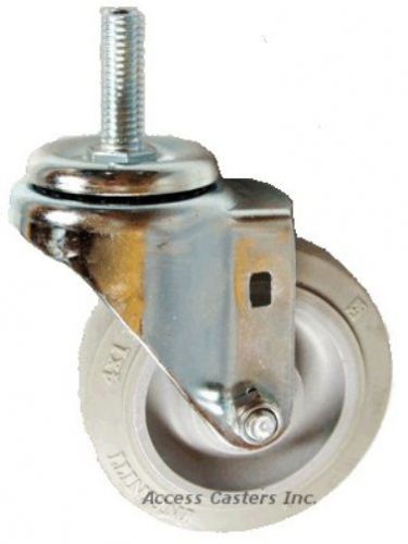 4PB2IS 4&#034; Threaded Stem Swivel Caster, Non Marking Wheel, 300 lb. Capacity