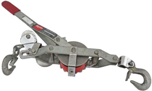 Dayton 2z449c 1000/2000lbs 2-ton 3-hook 15/7.5ft manual ratchet hoist puller for sale