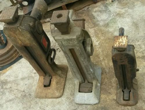 3 Simplex mechanical jack 2&#034; scew jacks housing lifting moving rigging heavy NR