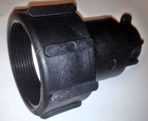 275 330 gallon ibc tote tank drain adapter 2&#034; npt fine thread x 3/4&#034; female npt for sale