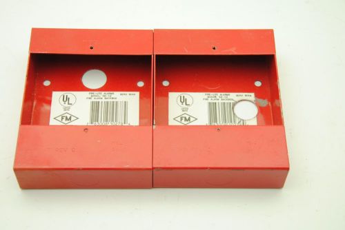 Fire-Lite Alarms SB-10, Fire Alarm Backbox, Lot of 2, New