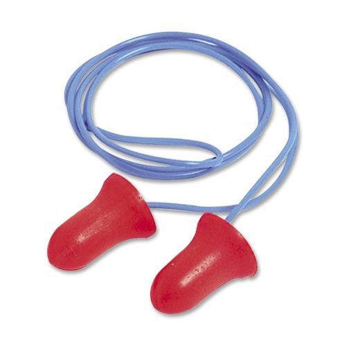 Sperian max preshaped ear plugs with cord - foam - 100/ box - pink, blue (max30) for sale