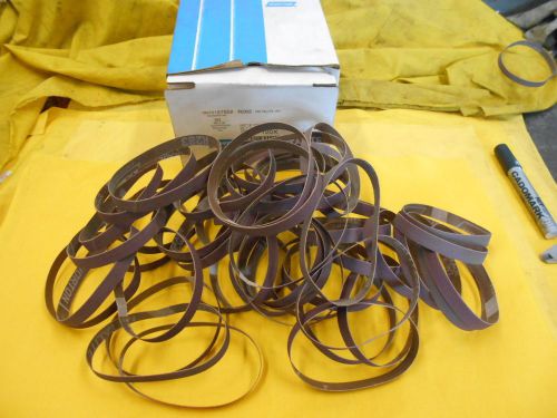 50 NEW SANDING BELTS 1/2&#034; x 12&#034; x 120 grit belt air sander abrasives NORTON USA