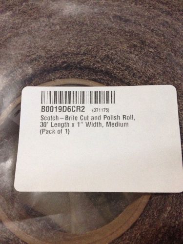 3M Scotch-Brite™ Cut and Polish Roll Pads 1&#034;x30&#034; 30ft Roll Medium