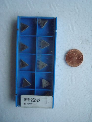 10 pcs new valenite tpmr-222-2a carbide inserts. for sale