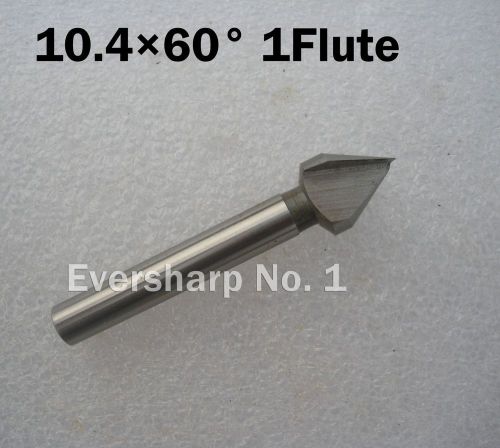 New 1pcs HSS Chamfer End mill Cutter Dia 10.4mm 60degree 1Flute Countersink Bit