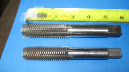 2 machinist taps 7/8&#034; - 9 &amp; 3/4&#034; - 10