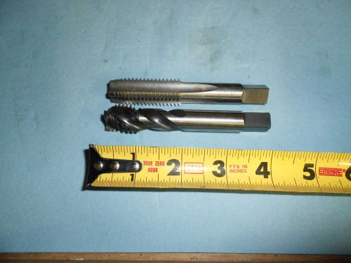 2PC M18 X 2.5 SPIRAL 3 &amp; 4 FLUTE TAP HSS D7 MACHINE SHOP TOOLING MACHINIST TOOLS