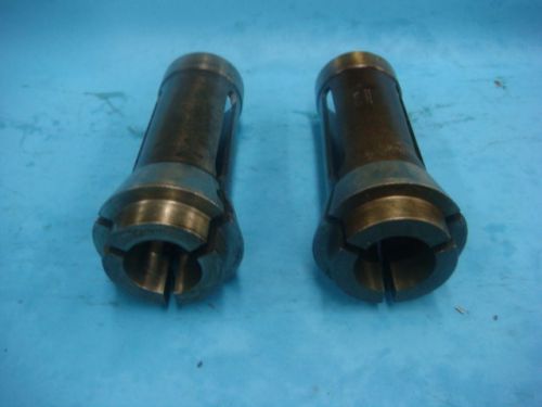 BROWN &amp; SHARPE #22 ROUND COLLET SET, 2 PCS - 15/16&#034;, 7/16&#034;.