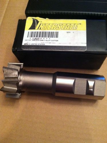 NEW Interstate T Slot Cutter 1 X 1-1/4&#034; HSS 03000643