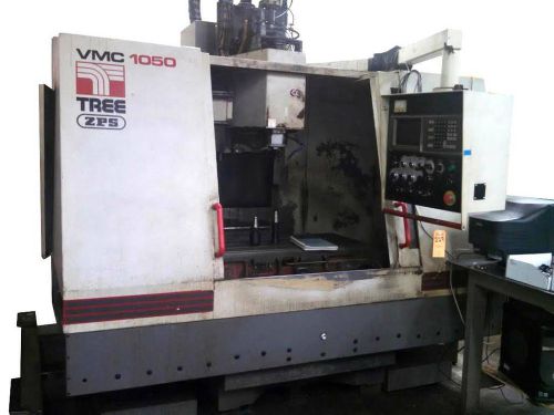 TREE VERTICAL CNC MACHINE 40&#034; X 20&#034; MODEL VMC 1050 / 24 + CAT 40 TOOLING