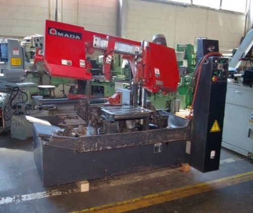 16? x 11? amada #hk400 semi automatic horizontal band saw w/miter cutting for sale