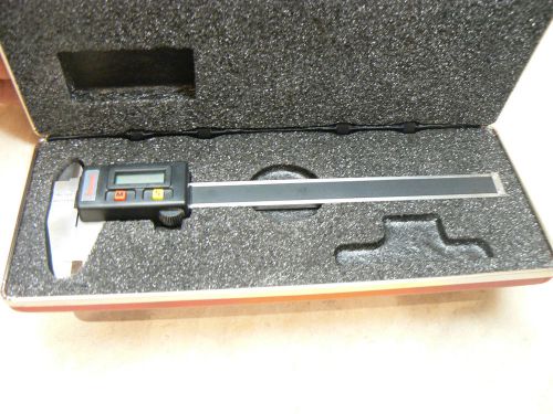 STARRETT DIGITAL CALIPER MODEL #722 WITH CASE AND NEW BATTERY