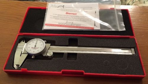 0-6&#034; .001 DIAL CALIPER W/CASE STARRETT 1202-6 #66964