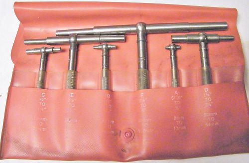 Starrett #S579H  6pc. Telescoping Gage Set   VERY NICE