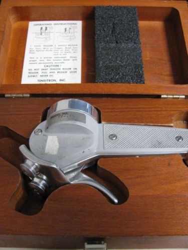 Tensitron TR-125 Tension Meter in Wooden Case