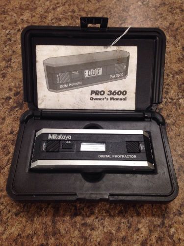 Mitutoyo Pro 3600 Digital Protractor