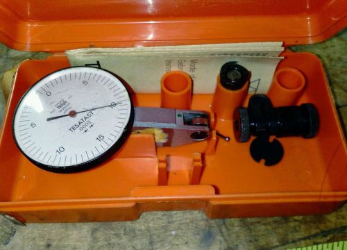 TESA 18.20007  DIAL TEST INDICATOR  .0005 &#034;  In case w/ Accessories