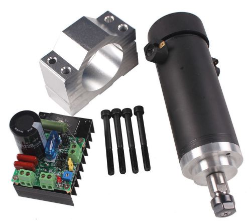 450W 3000-12000rpm CNC Spindle Motor Kits PWM Speed Controller  Mount Bracket