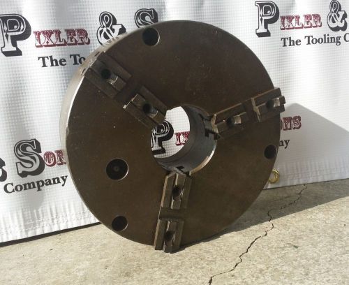 CUSHMAN 8&#034; 3 JAW  LATHE CHUCK 36C W/ A1-8 MOUNT &amp; 2-1/2&#034; THROUGH HOLE BIG BORE