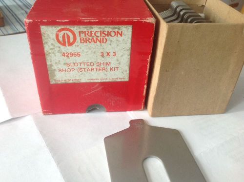 Precision Brand Size 3&#034; X 3&#034; Slotted Shim Shop-Kit #42955