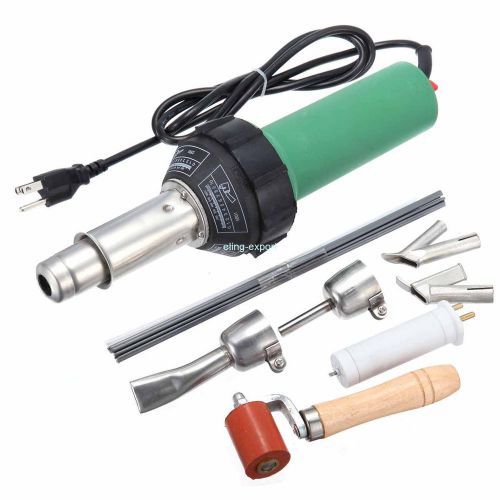 New hot-blast 1500w plastic welder gun + 2*speed welding nozzle + extra he rod for sale