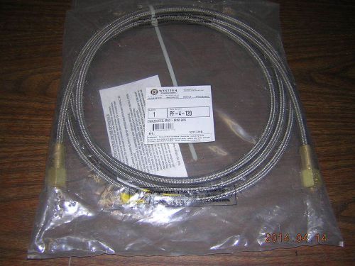 Western stainless steel pigtail with no gas connections pf-4-120 10ft for sale