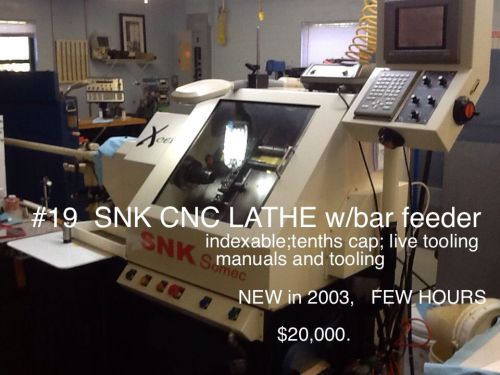 CNC LATHE - SNK Xcel 1&#034; Cap