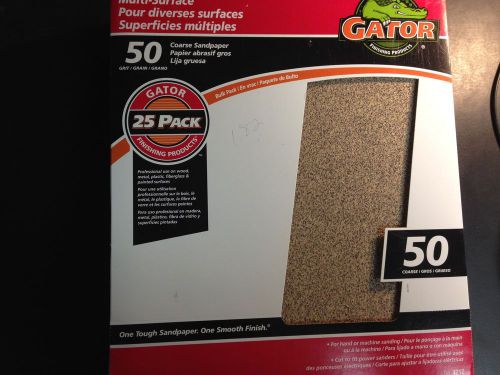 GATOR  MULTI-SURFACE COARSE SANDPAPER 50 GRIT METAL