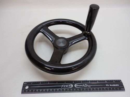 9-3/4&#034; Hand wheel blank 3 spoked ELESA 9.84 Jergens machine part wheel