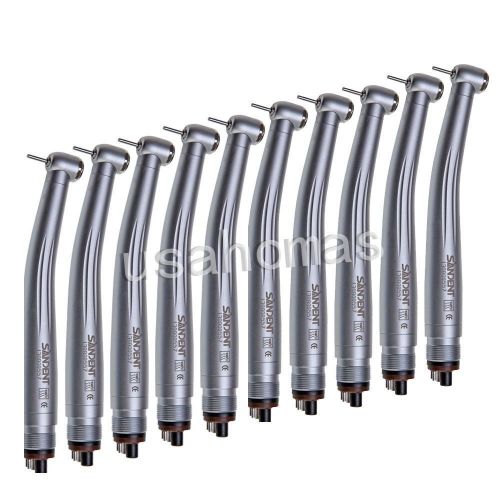 10pcs new nsk style dental high speed handpiece push button type 4/2 hole for sale