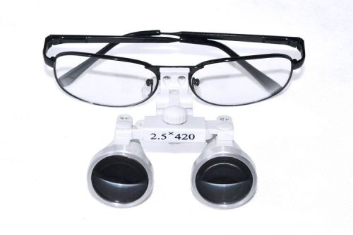 2015 2.5x 420mm metal black dentist dental surgical medical binocular loupes -ce for sale