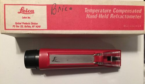 Leica Hand Refractometer 10440 0-30 Brix Homebrewing Coolant Beer Sugar Wines