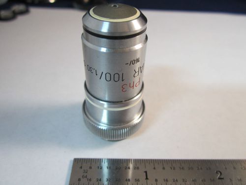 OPTICAL MICROSCOPE OBJECTIVE NEOFLUAR 100X PH3 GERMANY CARL ZEISS OPTICS BIN#19